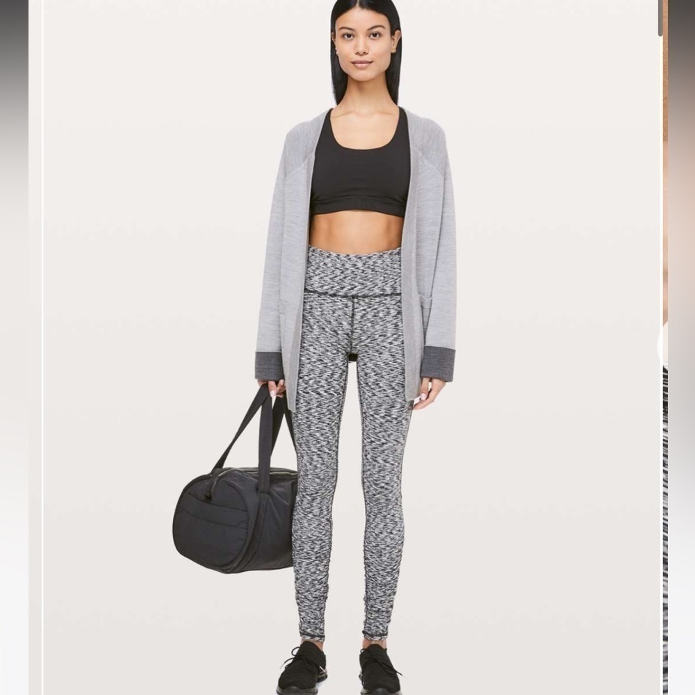 Lululemon Ready To Rulu Tight *28" Spaced Out Space Dye Black White Size 4
